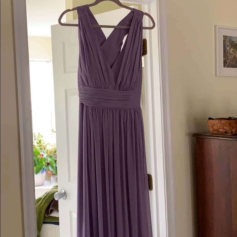 DESSY AFTER SIX PURPLE BRIDESMAID DRESS